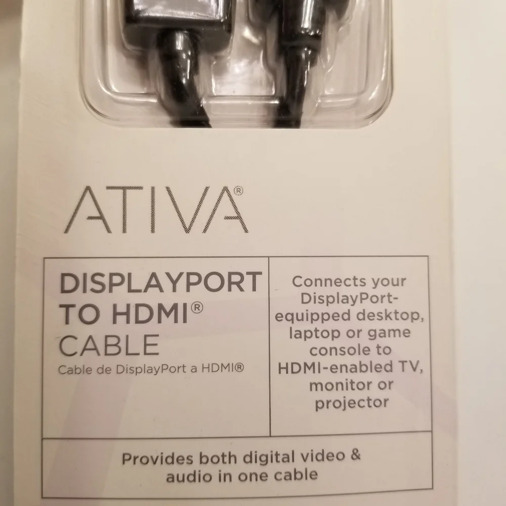 ✅NIB Ativa Displayport to HDMI 6 ft cable